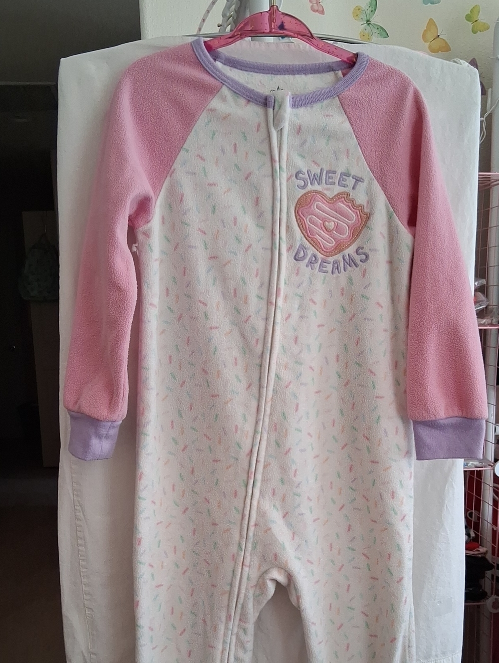 Kids Pink 'Sweet Dreams' Fleece Pajamas